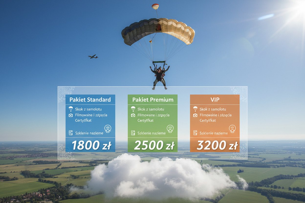Ceny skoków tandemowych w Polsce w 2025 roku