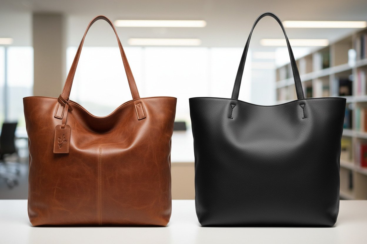 Czym różni się skóra naturalna od ekoskóry w dużych torbach