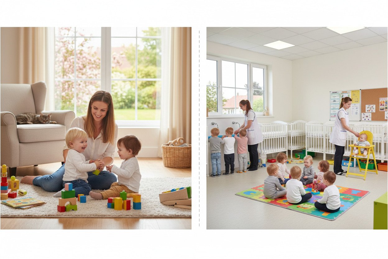 Dzienny opiekun a żłobek — kluczowe różnice w praktyce